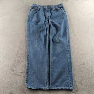 Vintage 90s Levis Jeans 36 (Fits 32x30) Blue Orange Tab Straight Wide Leg Canada
